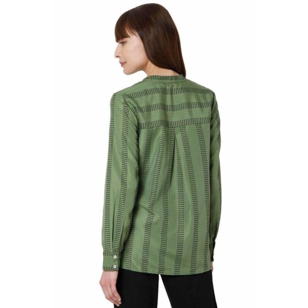 VERO MODA Printed Polyester V Neck Womens Top (S22VM10273678-P)
